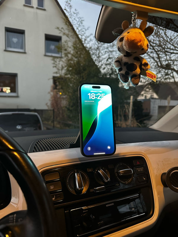 Detailaufnahme der VW Up Handyhalterung